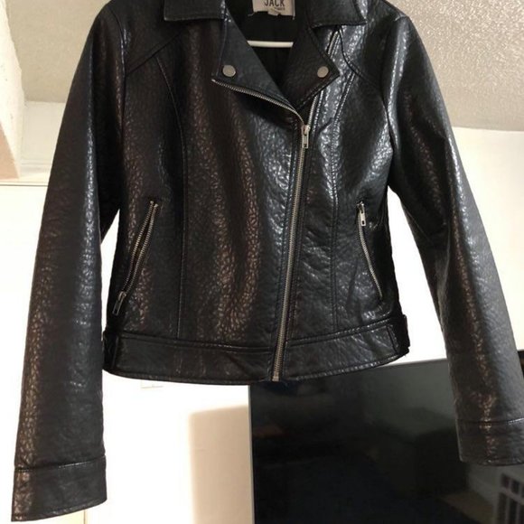 Vegan Leather Moto Jacket - Picture 3 of 7